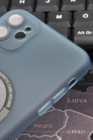 Apple Uyumlu iPhone 11 Uyumlu Mint Yeşil Renkli Yarı Şeffaf İnce Sert Kapak Kılıf Kamera Lens Korumalı Mint Yeşili -