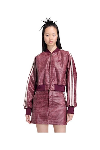 Adidas Sst Plthr Jkt Kadın Günlük Ceket Kd8792 Kırmızı Kırmızı