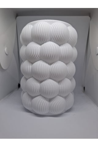 Bubble Vazo - 16 Cm Beyaz