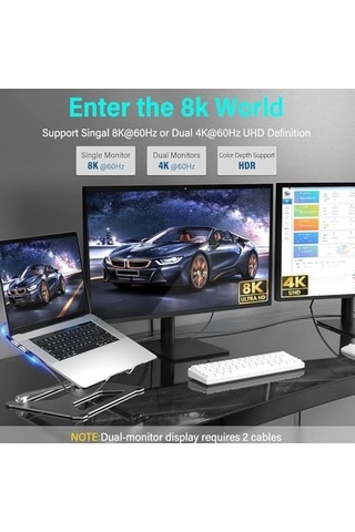 Usb 4 Kablo, Thunderbolt Kablo İçin Dik Açı Pd 240 W Çift Destekler 8k Hd Ekran Usb C Kablosu 8k 60hz 40gbps Veri Aktarımı 1metre/4ft Zr849