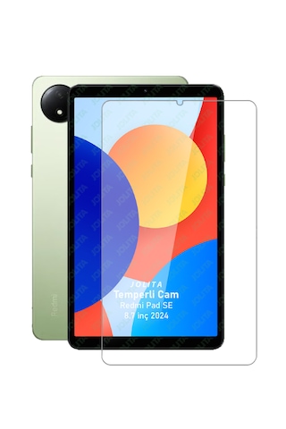 Xiaomi Redmi Pad Se 8.7 İnç Temperli Ekran Koruyucu Kırılmaz Cam