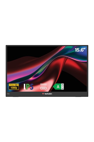 Verbatim Light 15.6" Full Hd Ips + Hdr Ekran / Entegre Hoparlörlü 60 Hz Taşınabilir Monitör - Neopren Koruyucu Kılıf Dahil 32401