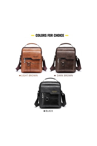 Erkekler İçin Çapraz Askılı Çanta Üst Düzey Erkek Omuz Çantası Retro İş Sırt Çantası Erkek Çantası Günlük Omuz Çantası Siyah