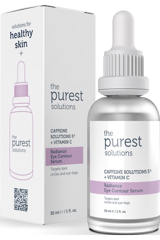 The Purest Solutions Torbalanma ve Morluk Karşıtı Serum 30 ML (Caffeine 5% + Vitamin C)