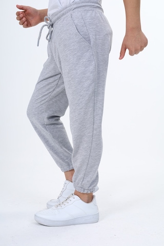 Toontoy Kids Toontoy Erkek Çocuk Pamuklu Beli Bağlamalı Jogger Eşofman Alt 23316 Gri Melanj