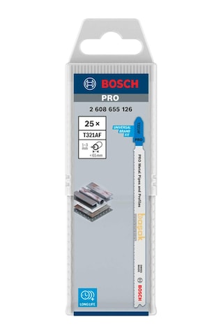 Bosch Pro T321 Af 25'li Metal Boru Ve Profil Dekupaj Ucu 2608655126