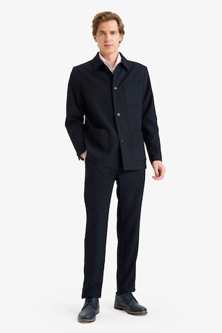 Defacto Regular Fit Polo Yaka Pamuk Astarlı Blazer Ceket G7970ax25wnnv86 Lacivert-nv86