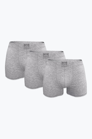 Malabadi Erkek 3'lü Gri Premium Collection Modal Boxer 3m251