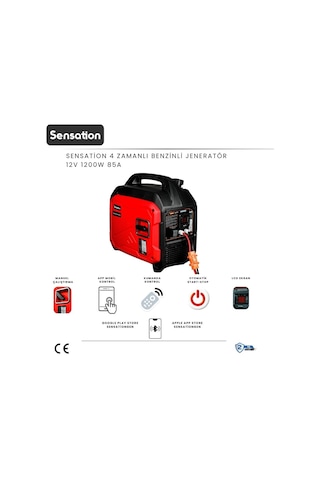 Sensation 24 Volt Dc 4 Zamanlı Jeneratör 1800w 62a Otomatik Akü Şarj Özellikli Karavan,tekne