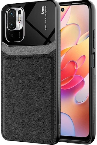Xiaomi Redmi Note 10S Kilif ?Zore Emiks Deri Görünümlü Kilif 500285907