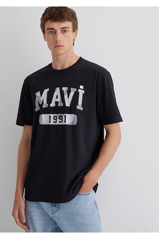Mavi - 1991 Baskılı Siyah Tişört 0612573-900 Siyah