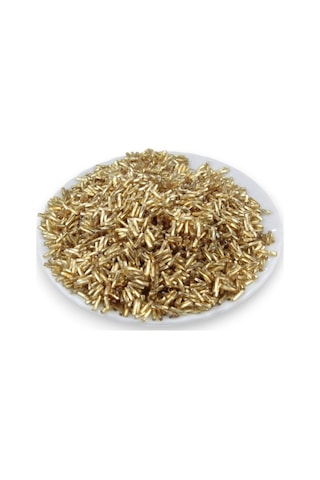 Açık Gold Boru 6x2 Mm Boncuk 100 Gr