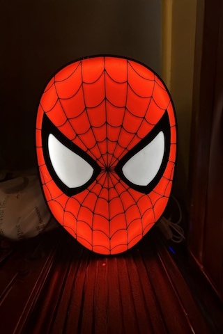 Spider-man Tasarımlı Gece Lambası Çok Renkli