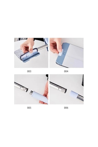 Tekerlekli Katlanır Kova Ve Üst Kalite Kendinden Sıkmalı Mop Takı