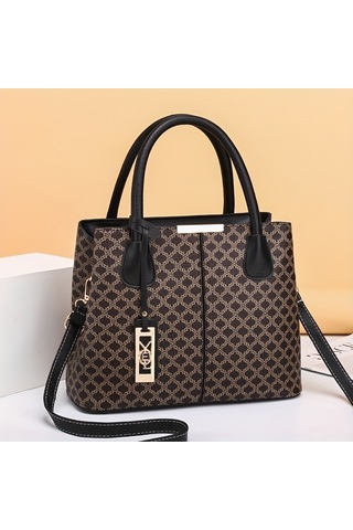 Trendy Timsah Desenli Tote Çanta