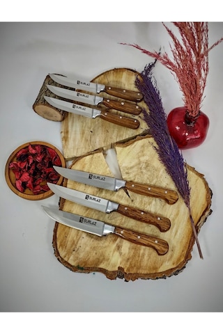 Sürmene Sürlaz Mutfak Serisi Et Sebze Meyve Bıçak Seti Ahşap