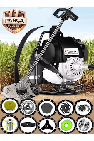 Cros Lombard Iıtaly Venezıa V-tec 800 Sırt Tipi Benzinli Ot Çalı Çim Biçme Tırpanı+ Tam Bahçe Setli Hali Yıkamalı