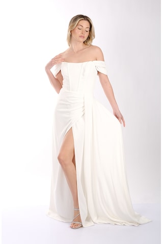 Abiye Elbise Dori 00kb5136 Beyaz