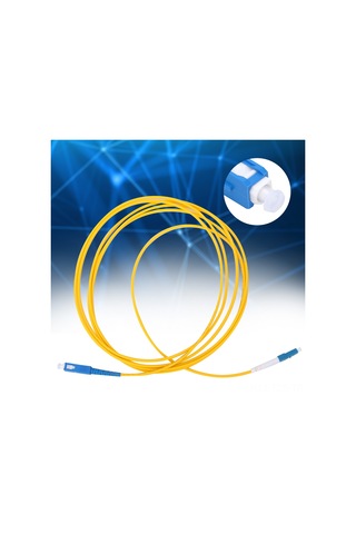Fosenze Optik Fiber Kablo Sc-lc Upc Tek Mod 3m - Dayanıklı Pvc, Seramik Ferrule, Düşük Kayıp, Kolay Kurulum 2 Adet