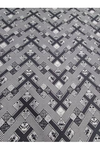 Savan Dokuma Halı Örtüsü 6m² Siyah