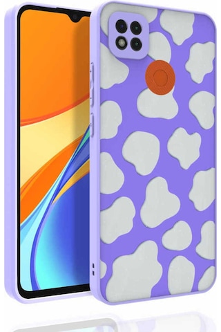 Xiaomi Redmi 9c Kılıf Desenli Kamera Korumalı Parlak Zore Nora Kapak NO6