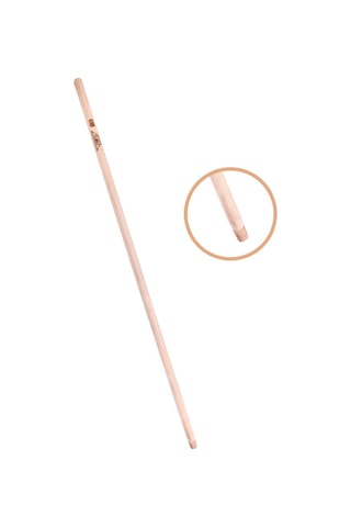 Vidalı Ağaç Sap 120 Cm Ft730, Çekpas Sopası Paspas Fırça Faraş Süpürge Mop Sapı Standart Vidalı Uç