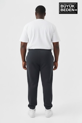 Süperlife Erkek Büyük Beden Brooklyn Baskılı Paça Lastikli Jogger İnce Eşofman Altı Spr26bea951-2 Füme