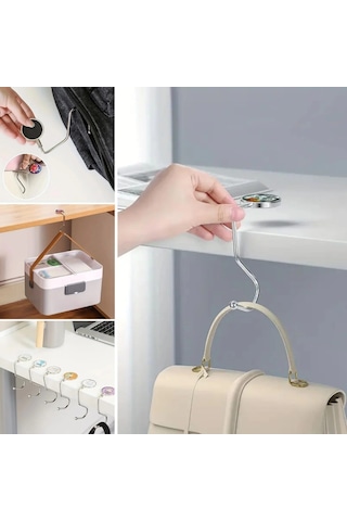 İpek Yıldızı Masaya Takılabilen Çanta Askısı Çanta Tipi Pratik Metal Çanta Kanca Karışık