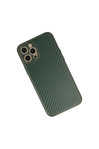 Apple iPhone Uyumlu 13 Pro Kılıf Lensli Silikon - Gold