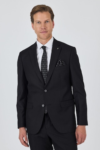 İmza Düz Filafil Mono Yaka Tam Astar 6 Drop Comfort Fit Takım Elbise 1001250170 Siyah