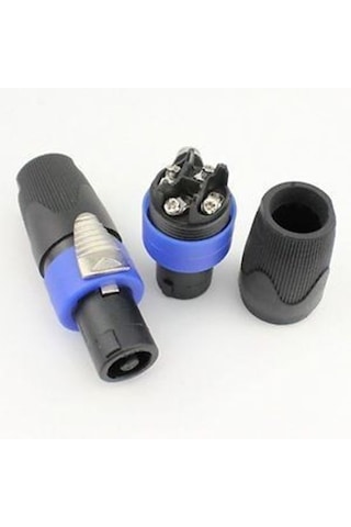Speakon Jak Gesı 10 Adet - Erkek 4 Pin Speakon Jak Konnektör