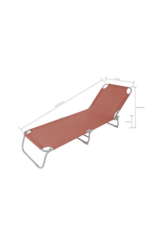 Koçtaş Curacao Terracotta Şezlong Çok Renkli