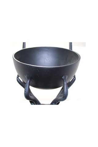 Metal Geyikli Kase 75 Cm Göz Alıcı Dekoratif Sunumluk Modern Tasarım