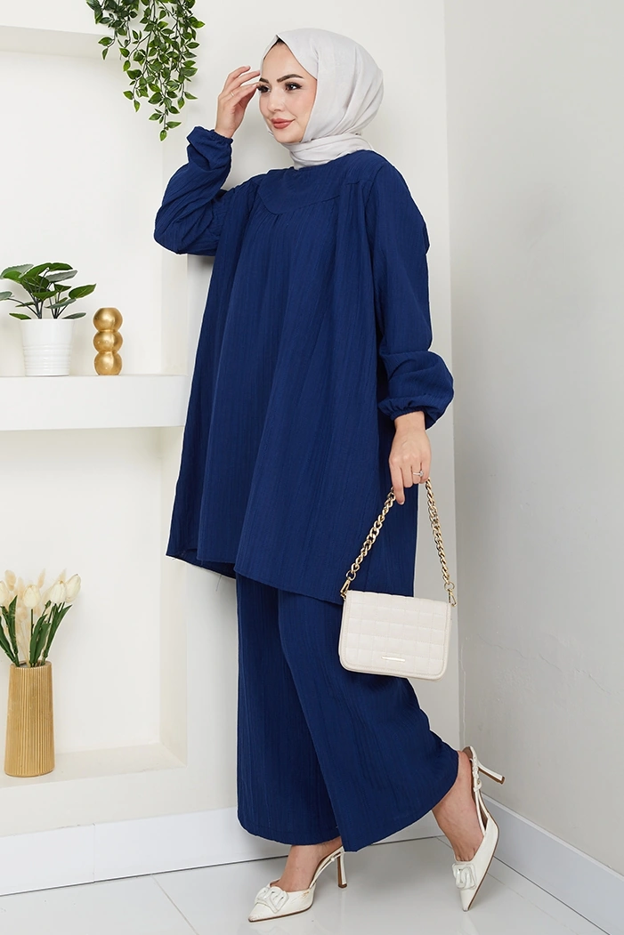 Tunik Pantolon İkili Takım 1606 - Lacivert Lacivert