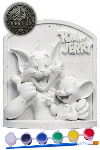 Tom Ve Jerry 15 Cm Taş Biblo Çocuk Boyama Etkinliği Tom Ve Jerry 15 Cm Taş Biblo Çocuk Boyama Etkinliği