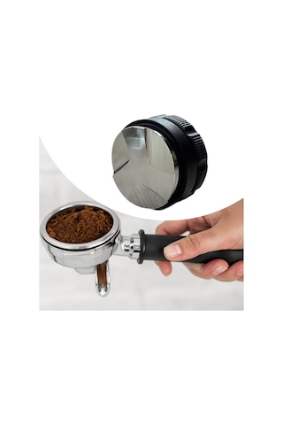Homyl Espresso Dağıtım Aracı Cafe Ev Bar Için Profesyonel 58mm Siyah