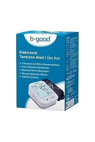 B-good Tansiyon Aleti Geniş Ekran Hızlı Ölçüm B-good Tansiyon Aleti Geniş Ekran Hızlı Ölçüm