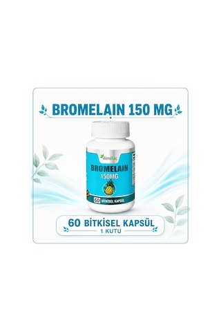 İlim Bromelain 150 Mg Takviye Edici Gıda 4 x 60 Bitkisel Kapsül