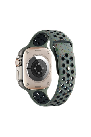 Watch 38mm Kordon Yeni Seri 2023 Krd-02 Uyumlu Strap Kayış-ezsp-haki