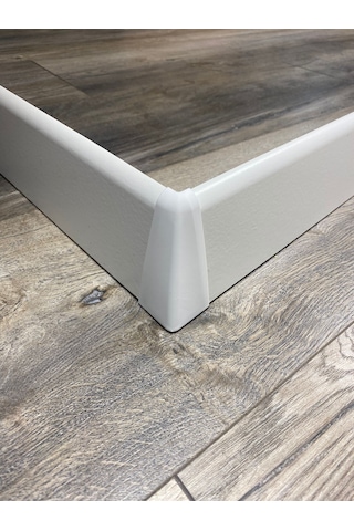 8 Cm Beyaz Düz Süpürgelik İç Köşe Dış Köşe Aparat