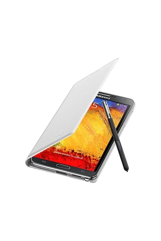 Galaxy Note 3 N9000 İle Uyumlu Flip Wallet Kılıf Beyaz Ef-wn900b