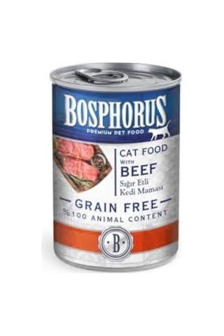 Bosphorus Sığır Etli Konserve Yetişkin Kedi Maması 415 G Bosphorus Sığır Etli Konserve Yetişkin Kedi Maması 415 G