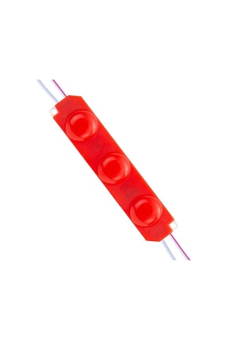 12v Parmak Lamba 3-ledli Kablolu Kırmızı 94 20 Mm
