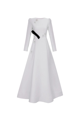 Senna Pulıce Dress Ekru Ekru