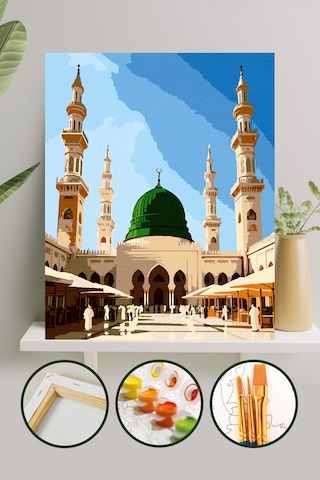 Sayılarla Boyama Tuval Seti 40x50 Cm - Mescid-i Nebevi
