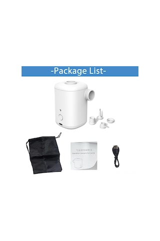 Ximistore9 Mavi Abs Çift Kullanimli Taşınabilir Elektrikli Hava Pompa - 15w 300l/dak 0.3psı Ipx4 Su Geçirmez