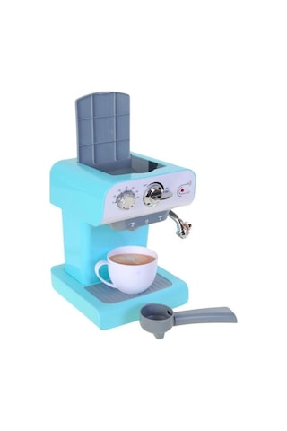 Pilli Işıklı Sesli Mutfak Oyuncağı Gerçekçi Buhar Özellikli Eğitici Espresso Makinesi