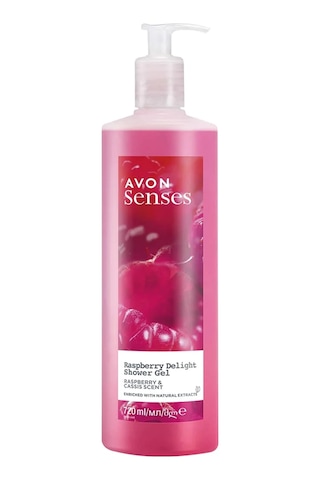 Avon Senses Ahududu & Frenk Üzümü Duş Jeli 720 ML + Banyo Köpüğü 1 L + Vücut Spreyi 100 ML