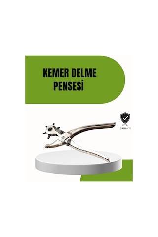 Deride Kemer Çanta Ayakkabı Delme Pensesi 6 Uçlu Döner Başlıklı Tamir Aleti