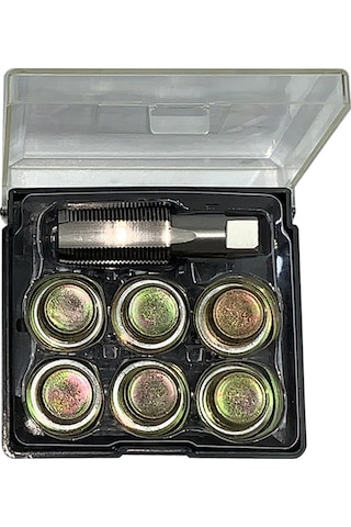 M13 X 1.25mm 7 Parça Yağ Kasığı Diş Onarım Seti Otomotiv Yağ Tahliye Aracı